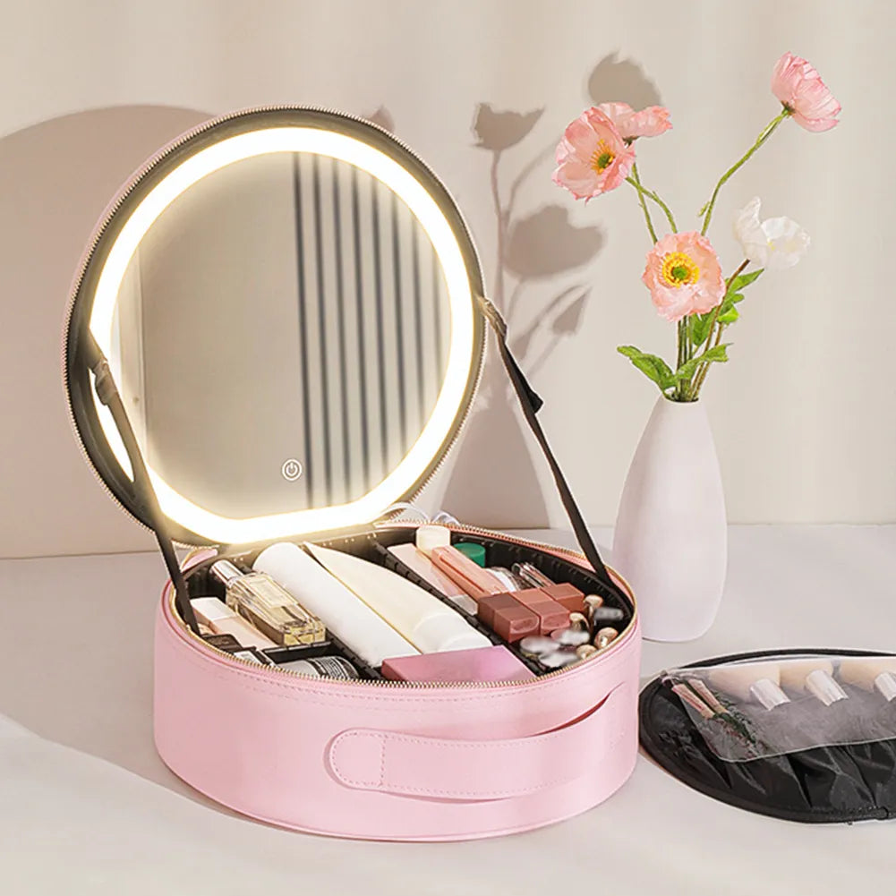buy makeup organizer bag for travel All rounder pro light up travel make-up case